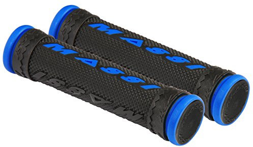 Massi Double Density Bicicleta, Unisex Adulto, Negro/Azul, 125mm