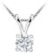 McPearl Original Diamant Solitär Anhänger mit Kette in Weißgold. Top Qualität aus Deutschland.