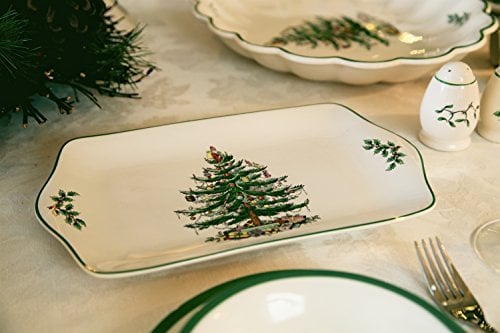 SPODE Christmas Tree Mince Pie Tray