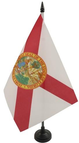 AZ FLAG - Tischflagge Florida - 21x14 cm - Bundesstaat Florida Tischfahne 14 x 21 Cm - Flaggen