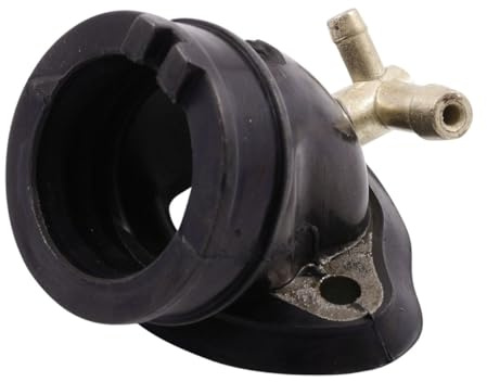 Pipe d'admission 125 à 150 cm³, 32 mm, compatible avec Piaggio Liberty / X8 | Raccord carburateur 32 millimètres, entraxe de vis 50 millimètres, compatible avec Benelli Adiva, compatible avec Derbi Sonar