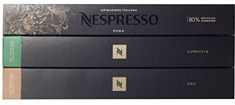 Nespresso Trio Pack 30 Capsule/Pods ( Roma, COSI, Cappriccio )