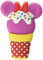 Disney Minnie Mouse Ice Cream PVC Magnet, 3, Multicolor, Multi Color, 3, Novelty