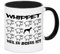 siviwonder Tasse Black Sheep - Whippet Windhund Jagdhund - Hunde Fun Schaf Kaffeebecher