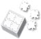 Wiemann Lehrmittel Blanko-Riesen-Puzzle - Puzzle selber gestalten, 32 Teile, Größe Puzzleteil: 10,5 x 10,5 cm