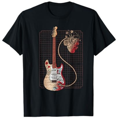 Herz Anatomie Gitarrist Herzschlag Geschenk Gitarre T-Shirt