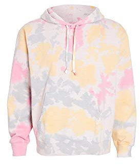 OBEY, Sustainable tie dye fleece, Yellow multi - S