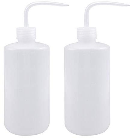 2 Piezas Botella de Riego 500 ml Botella de Plástico para Exprimir, Regadera para Plantas Flores Suculenta, Botellas de Lavado de Seguridad con Boca Estrecha, Botella de Laboratorio