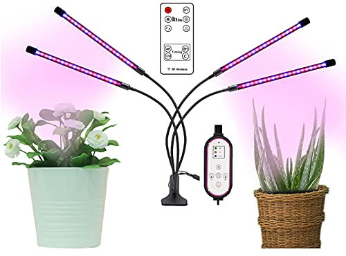 SUSHOP Growing Light for Indoor Plants Plant Light Full Spectrum Led Grow Light with 80 LED, 3 Lighting Modes & 9 Dimmable Brightness, Plant Light with Auto Timer(4/8/12H), Autoon/Off Timer