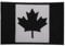 Aufnäher / Bügelbild mit Kanada-Flagge, bestickt, für Kleidung etc., 9 x 6 cm, Schwarz