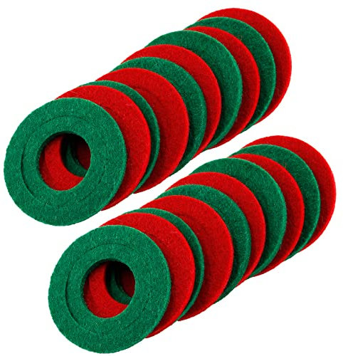 Bonsicoky 20 PCS Battery Terminal Anti Corrosion Washers Fiber, 10 Red & 10 Green Battery Terminal Protector