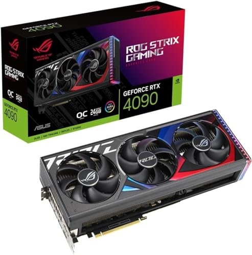 ASUS ROG Strix GeForce RTX 4090 OC Edition 24GB GDDR6X Graphics Card - ROG-STRIX-RTX4090-O24G-GAMING