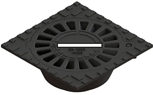 SP Hofablauf 200mm-400mm PKW Siphon Guss Bodenablauf Kellerablauf Regenablauf KG Rohr (Guss 250mm x 250mm)