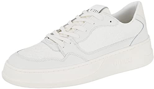 GUESS Herren Avellino CARRYOVER Sneaker, Weiß, 44 EU