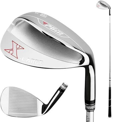 PGM XL Golfkeile für Damen und Herren – 56/60 Grad Sandkeil Lob Wedge Rechte Hand – CNC Clubface Groove – gefräste Fläche für mehr Spin – leicht aus dem Bunker zu entkommen