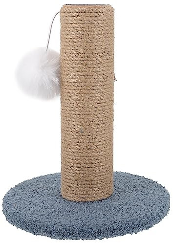 POPETPOP Katzenkratzsäule Mit Hängendem Wiederverwendbar Kratzfest Platzsparend Für Katzen Und Kätzchen Aus Hautfreundlichem Langlebigem Material Tiefblaues Design Für