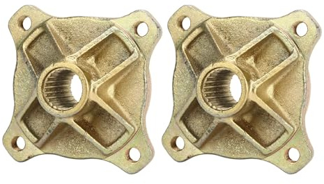 Aramox 1 Paar Hinterachs-Radnaben, 24 Zähne Spline 4 Bolzen Rad Hinterachsnabe 25 Mm Achsdurchmesser für 125 150 200 Go Kart ATV Quad