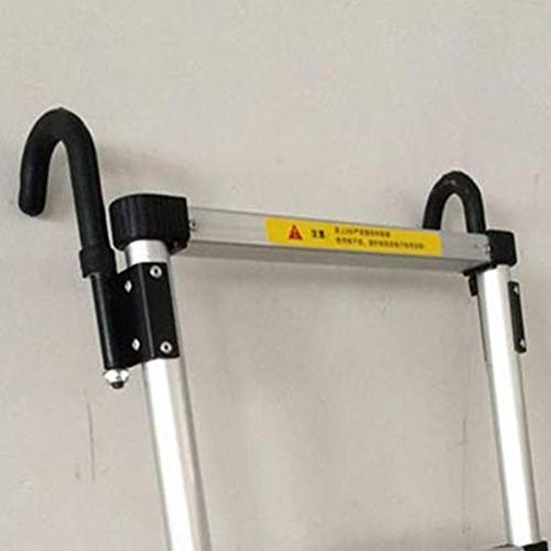 2 Pcs Ladder Stabilizer,Telescopic Ladder Hook Stabilizer Stabilizer with Handle Surface Protector Wall Extension Ladder Standoff Arms for Telescopic Ladders (Black)