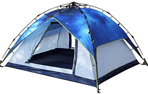 RajoNN Campingzelt Neues Pop-Up-Zelt für 2–3 Personen, leichtes, automatisches, tragbares Rucksackzelt, wasserdichte Markise, Outdoor/Indoor, Familienpicknick, Strand, 215 x 145 cm, automatisch