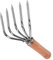 VICASKY Coltivazione rastrello ostriche rastrello con 5 denti pratico prato piccola aiuola rastrello erba manicotto acciaio inox