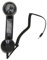Retro-Telefonhörer Retro-Hörer, Anti-Strahlung Vintage Kabelgebundener Telefon-Anrufempfänger mit 3,5-mm-Kopfhöreranschluss, Handy-Hörer für Mobiltelefone und Computer (Black)