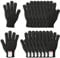 PATIKIL Cut Resistant Gloves, 8 Pair Level 5 Protection Anti Cutting Gloves Cut Proof Gloves for Kitchen Wood Carving Working, Extra Large, Black