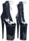 TIKENBST High Heels 26 cm Lackleder Pole Dance Heels,Black-39