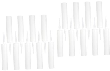 AUTSUPPL 18 Stk Leerer Schlauch Dichtungsdüse Versiegelung Leeren Schlauch Mit Silikondichtmasse Dichtungsschlauch Geschlitzt Leere Leimflaschen Verstemmdüse Dichtmittel-quetschtube Plastik