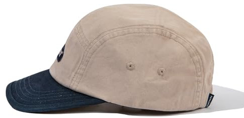 Clakllie Vintage Flat Brim Cap 5 Panel Short Brim Cap Polo Baseball Cap Flach Cap mit Kurzem Schirm Low Profile Dad Cap,HNZD2-Beige