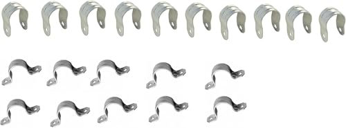 10 Stück Rohrschelle Halbschale/Vollschale Ø= 25 mm - Edelstahl A2 Halteschelle Rohrhalter (Vollschale Ø 25 mm)