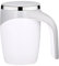 GALER Self Stirring Mug with Lid, 380ML Self Stirring Cup Stainless Steel Portable Auto Stir Mug, Hot Drink Automatic Mixer for Coffee, Milk, Hot Chocolate, Latte, Mocha (White)