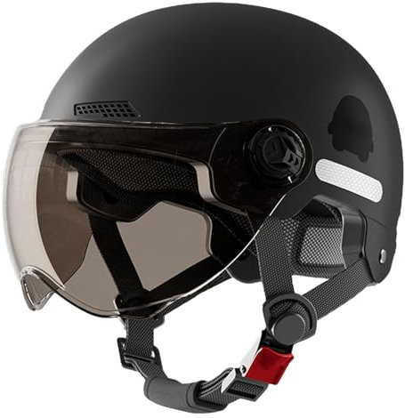 Casque Style de Protection, Cyclisme et Trottinette Électrique Avec Visière pour Adulte - Pour Une Conduite Confortable et Sûre