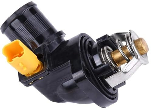 Partsline Boitier de thermostat d'eau compatible avec C2, C3 I/II, Nemo, Fiorino, Qubo, 1007, 206+, 207, Bipper 1.1 1.4 1336Z2 9650926280