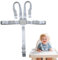 Hochstuhl Sicherheitsgurte – 5 Punkt Gurt Ersatzgurt für Hochstuhl/Kinderwagen, Verstellbare Sicherheitsgurte, Wandelbarer Schulter- & Hüftgurt, Universell Einsetzbar & Hautfreundlich für Babys