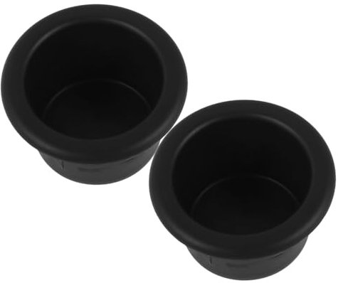 Happyyami 2Stücke Auslaufsichere Getränkehalter für Autos Rv Cup Halter Einsätze Stabiler Einbau Einsatz für Wohnmobile und Yachten Passend für Verschiedene Bechergrößen Elegantes Design