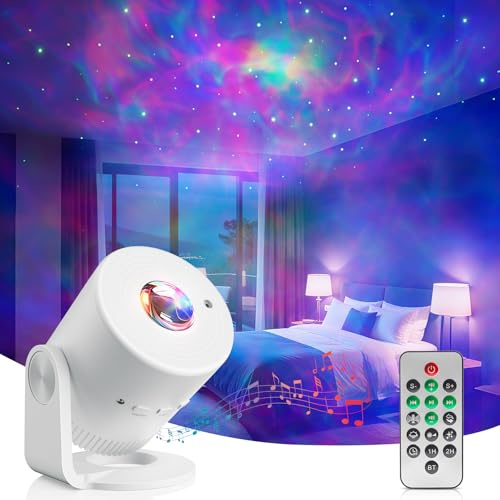 Swoieltr Proyector de Galaxias y Estrellas Real 33 Modos, Brillo Ajustables | Galaxy Projector Night Light Temporizador Automático, Rotación Ajustables Proyección techo Regalo para Niños y Adultos