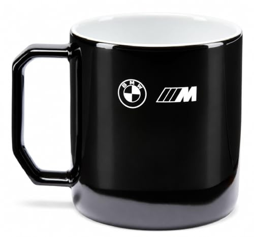 BMW M Logo Tasse – schwarz glänzend, 350 ml