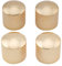 Musiclily Metric 6mm Metal Guitar Dome Knobs Volume Tone Control Knobs for Fender Telecaster Electric Guitar Precision P-Bass,Gold (4 Pieces)