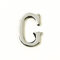 Black Country Metal Works 1.5-2 Inch Self Adhesive Solid Brass Numbers & Letters Chrome Finish (G)