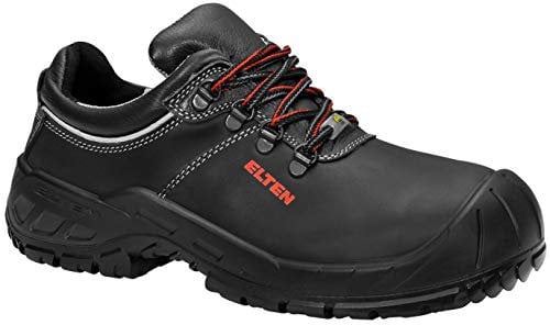 ELTEN Sicherheitsschuhe Renzo XXW Low ESD S3, Damen und Herren, Leder, Stahlkappe, leicht, robust 40, Schwarz