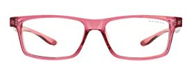 Gunnar Kids Blue Light Blocking Glasses | Cruz Kids Large Pink/Clear Natural Patented 35% Blue Light Protection With Smudge Resistent Lens, Durable & Flexible Frame