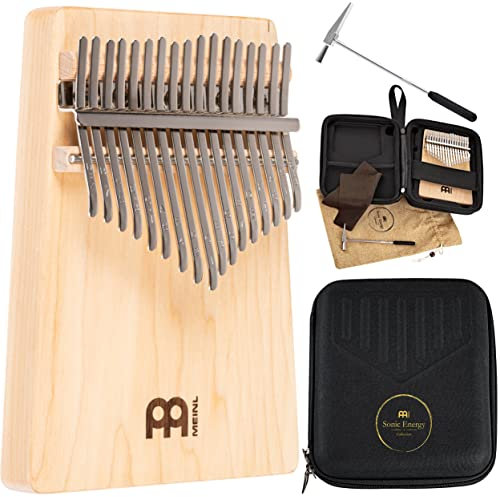 Sonic Energy Massivkörper Kalimba – C-Dur, 17 Töne – Ahornholz – Für Meditation, Yoga, Percussion – Inkl. Zubehör (KL1704S)