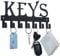 FairyCity Keys Holder for Wall Metal Vintage Keys Hook- Home Decor Key Hanger Decorative with 7 Hooks for Front Door Kitchen and Home Black