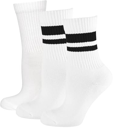 NUR DIE 3-pack sport korta strumpor vadderad sula tennisstrumpor bomull