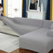 AYouge Sofabezug,Sofabezug Ecksofa-Sofabezug Stretch Sofabezug mit festem Schaumstoffstab für 1/2/3/4 Sitzer（L-förmiges Ecksofa erfordert Zwei）