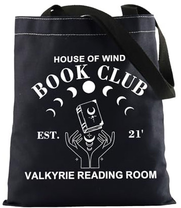 KUIYAI ACOTAR Merchandise Tragetasche A Court of Thorns and Roses Canvas Bag House of Wind Geschenk Nacht Court SJM Literatur Geschenk, Housewind Totebag