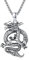 JFASHOP Drachen Halskette für Männer Frauen, S925 Sterling Silber Retro Vintage Dragon Anhänger Schmuck Geschenk
