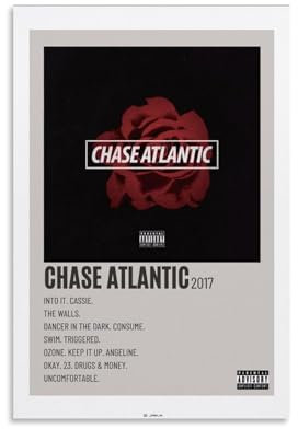 REOTTO Chase Atlantic 2017 Poster Dekorative Malerei Leinwand Wandkunst Wohnzimmer Poster Schlafzimmer Malerei,Wandkunst Bilddruck Moderne Familienzimmer Dekor 12x18inch(30x45cm)