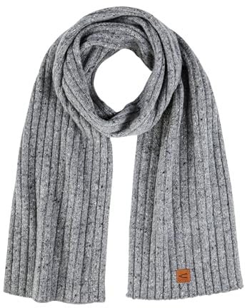 camel active 407490-4V49 Schal, Stone Gray, Einheitsgröße