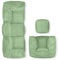 Lumaland Sitzsack-Lounge Modular Garnitur | 5-Teiliges Set | Indoor & Outdoor Sitz-Garnitur | Erweiterbar & Waschbare Sitzmöbel für Innenräume & Garten | Wasserfeste Chill-Out Lounge [Pastellgrün]